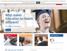 Tablet Screenshot of educationforhealth.org